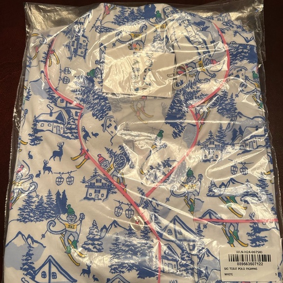 Roller Rabbit Ski Toile Polo Pajamas - Picture 3 of 5